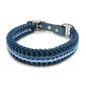Preview: Paracord Halsband Blue Swirl Bild 1