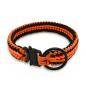 Mobile Preview: Paracord Halsband Orange Black Bild 4