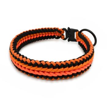 Paracord Halsband Orange Black
