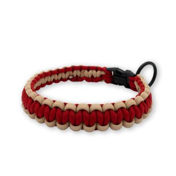 Paracord Halsband Basic Cobra Red